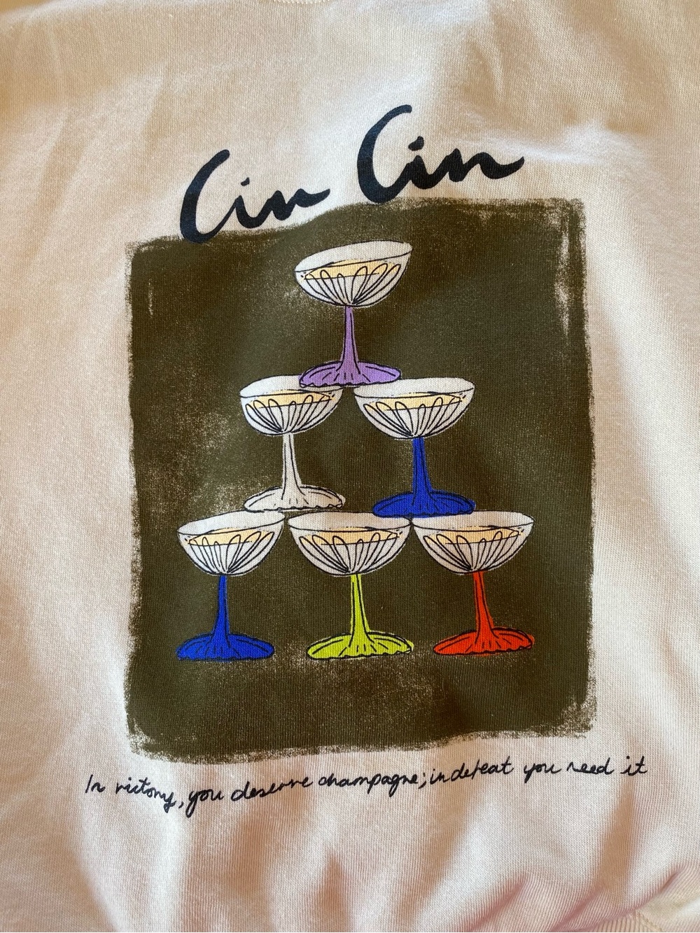Maeve Anthropologie x Natalia Bagniewska cocktail Sweatshirt - Gatsby champagne - Picture 4 of 9